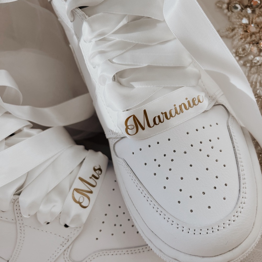 Wedding sneakers wedding air force 1/custom name and date - Picture 9 of 9